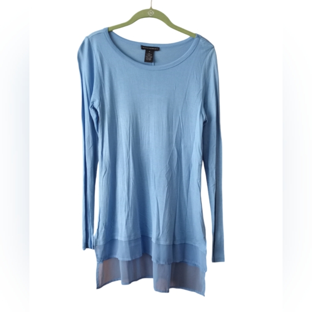 Grace Elements Blue Minimalist Whimsy Sheer Tier Bottom Lightweight Medium